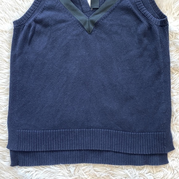 J. Crew Sleeveless Sweater Tank with Grosgrain Trim - Picture 7 of 9